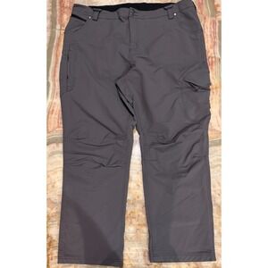 TRUEWERK Mens Workwear Pant Gray Straight Leg Technical Utility Pockets 44x30